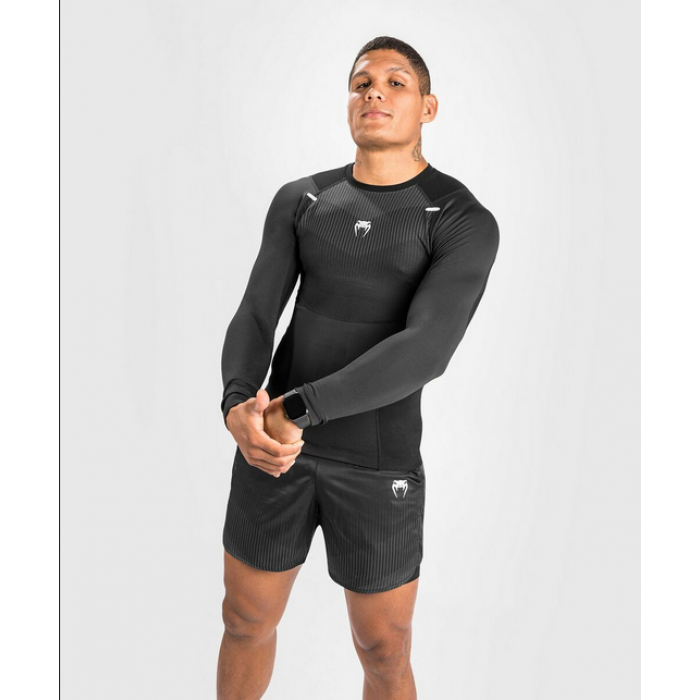 Рашгард - Venum Biomecha Rashguard - Long sleeves Black/Grey​